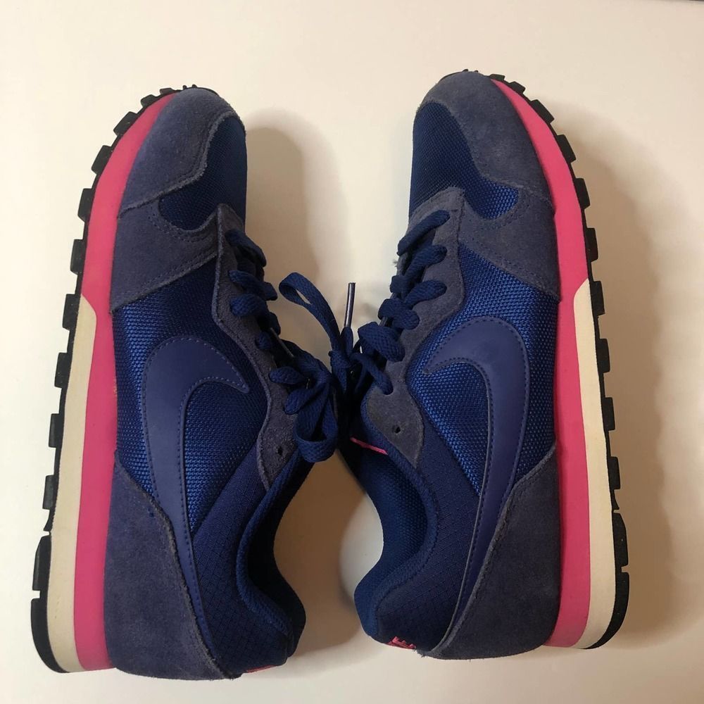 Nike Womens MD Runner Blue/Pink - Picture 2 of 5